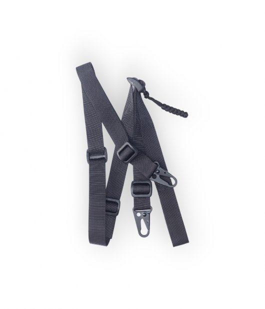  Black Two-Point Combat Application Sling With Quick Adjust (Unpadded)