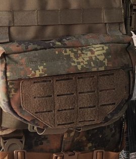 SIX81 Tactical Plate Carrier Front Drop Pouch with Optional IIIA+ Ballistic Insert