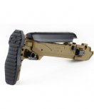 AKM / AK‑74 Platforms Telescopic Folding Stock (Left‑Side) with Cheek Riser – KPYK CRC 5002/9033L